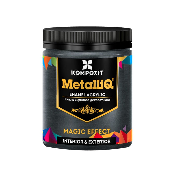 MetalliQ Σύνθετο μεταλλικό ακρυλικό χρώμα 500g – μαύρο μαργαριτάρι