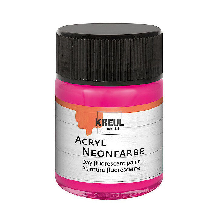 Ακρυλικο χρωμα KREUL FLUORESCENT 50 ml – Neon Pink
