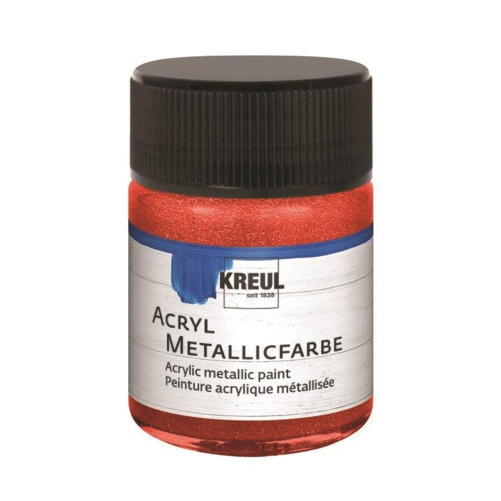 Ακρυλικό χρώμα KREUL METALLIC  50 ml – red
