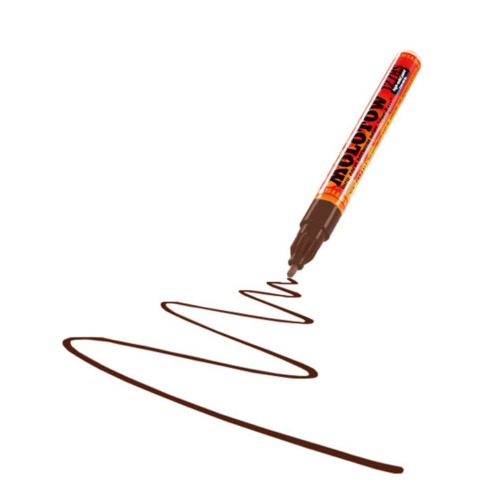 Ακρυλικος μαρκαδορος MOLOTOW - ONE4ALL 2mm – Hazelnut Brown