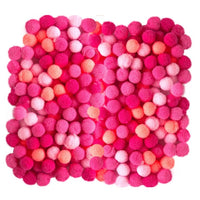 Ακρυλικά Pom Poms, 1 cm - 120 τμχ – Ροζ