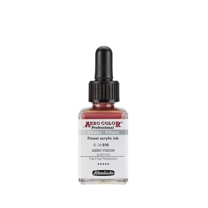 Ακρυλικό μελάνι Schmincke AERO COLOR Professional Effect 28 ml – 910 AERO VISION χρυσό κόκκινο