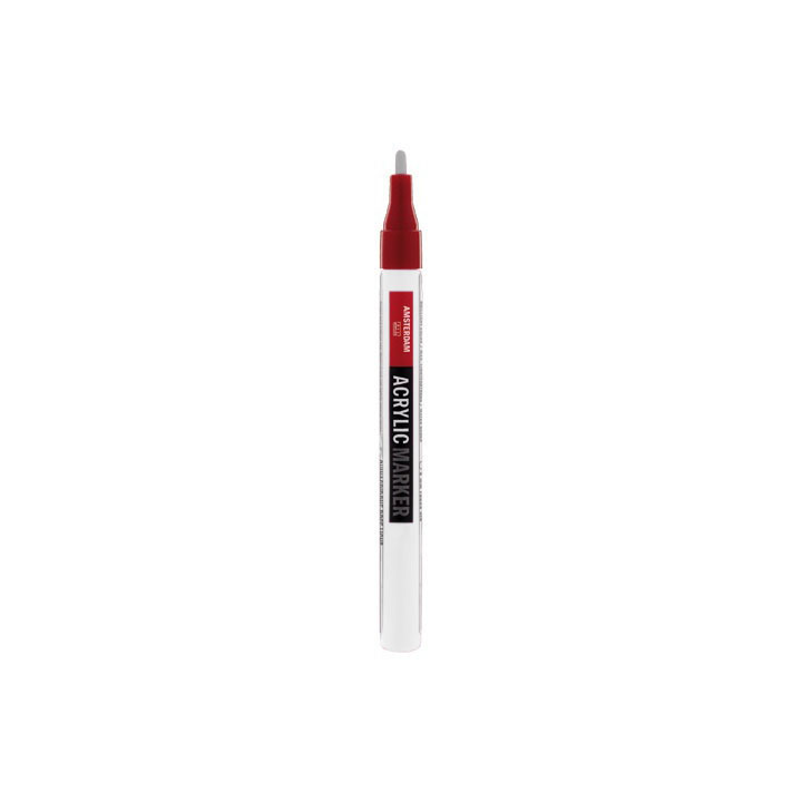 Ακρυλικος μαρκαδορος AMSTERDAM SMALL 2mm - 30 αποχρωσεις – titanium white