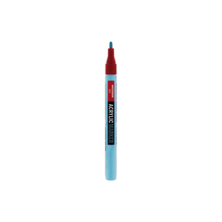 Ακρυλικος μαρκαδορος AMSTERDAM SMALL 2mm - 30 αποχρωσεις – sky blue light