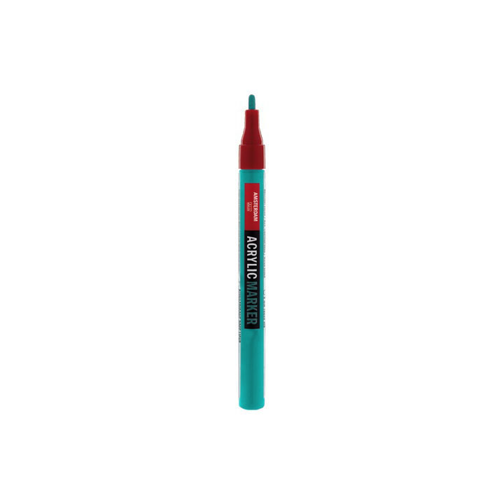 Ακρυλικος μαρκαδορος AMSTERDAM SMALL 2mm - 30 αποχρωσεις – turquoise green