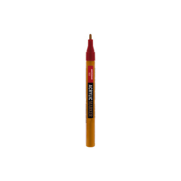 Ακρυλικος μαρκαδορος AMSTERDAM SMALL 2mm - 30 αποχρωσεις – deep gold