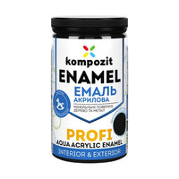 Ακρυλικό σμάλτο  KOMPOZIT PROFI Gloss 0.3 l – Μαύρο