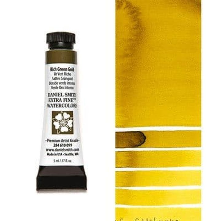 Χρώματα ακουαρέλας Daniel Smith Extra Fine – 099 Rich Green Gold