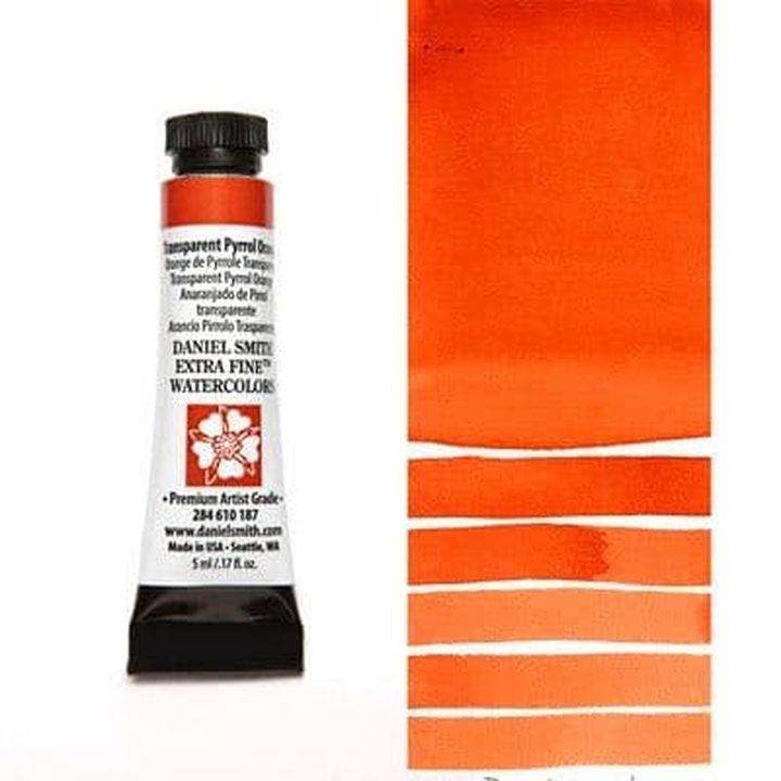 Χρώματα ακουαρέλας Daniel Smith Extra Fine – 187 Transparent Pyrrol Orange