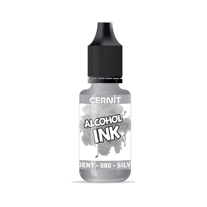 CERNIT Έγχρωμο μελάνι με βάση το οινόπνευμα 20 ml – 080 ασημί
