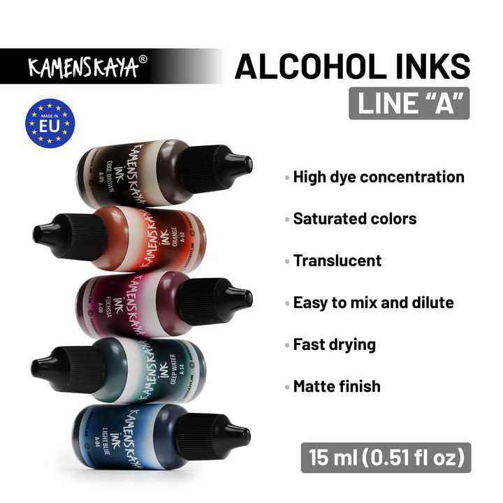 Αλκοολικό μελάνι Kamenskaya A-Line 15ml, έντονη χρωστική