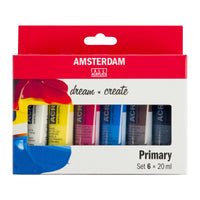ROYAL TALENS Amsterdam σετ ακρυλικών χρωμάτων Primary 6 x 20 ml