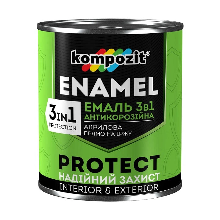 Αντιδιαβρωτικό σμάλτο 3 σε 1  KOMPOZIT PROTECT 2,4 kg | διάφορες αποχρώσεις