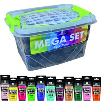 Σετ ακρυλικών χρωμάτων ACRYL PRO Kompozit σε κουτί - 42 x 75 ml