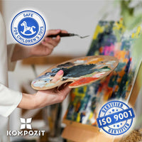 Σετ ακρυλικών χρωμάτων Kompozit STANDART Fluorescent 6 x 20 ml