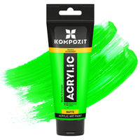 Ακρυλικό χρώμα Kompozit STANDART Fluorescent 75 ml – 112 Πράσινο Φωσφοριζέ
