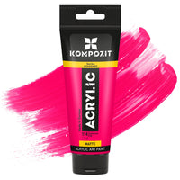 Ακρυλικό χρώμα Kompozit STANDART Fluorescent 75 ml – 114 Ροζ Φωσφοριζέ