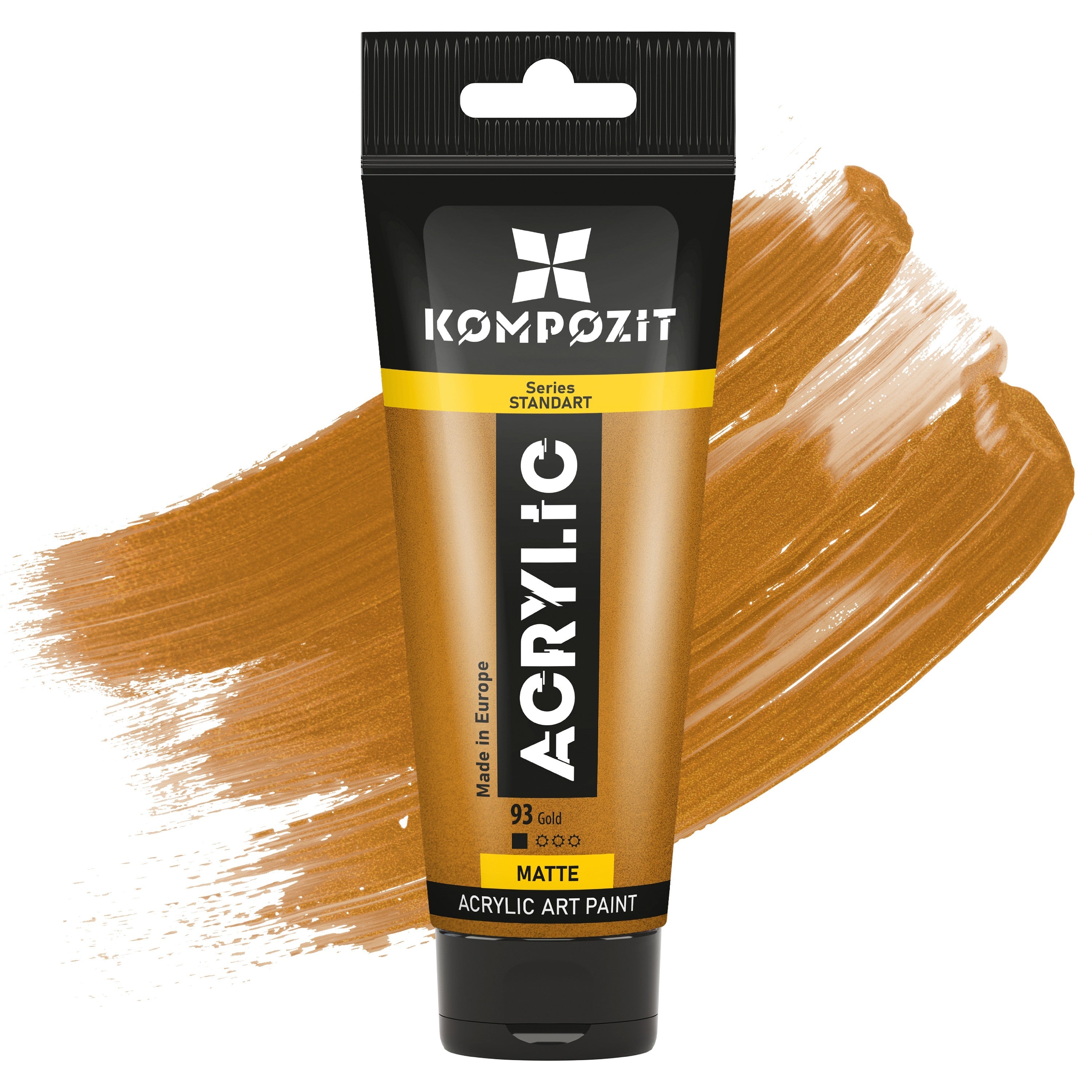 Ακρυλικό χρώμα STANDART Kompozit Metallic 75 ml – 93 Χρυσό