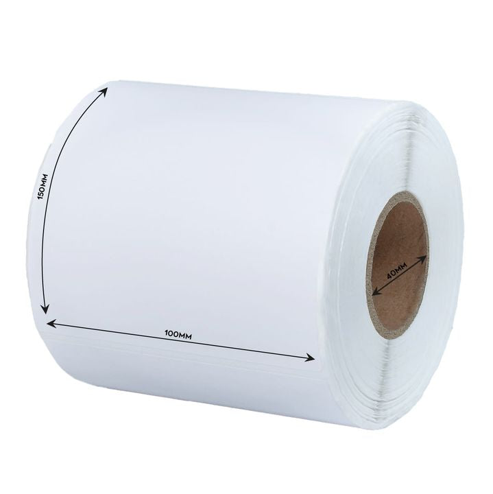 Αυτοκόλλητες θερμικές ετικέτες Λευκό 100x150 mm - 500 τεμάχια