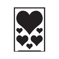 Αυτοκόλλητο πρότυπο Heart A5