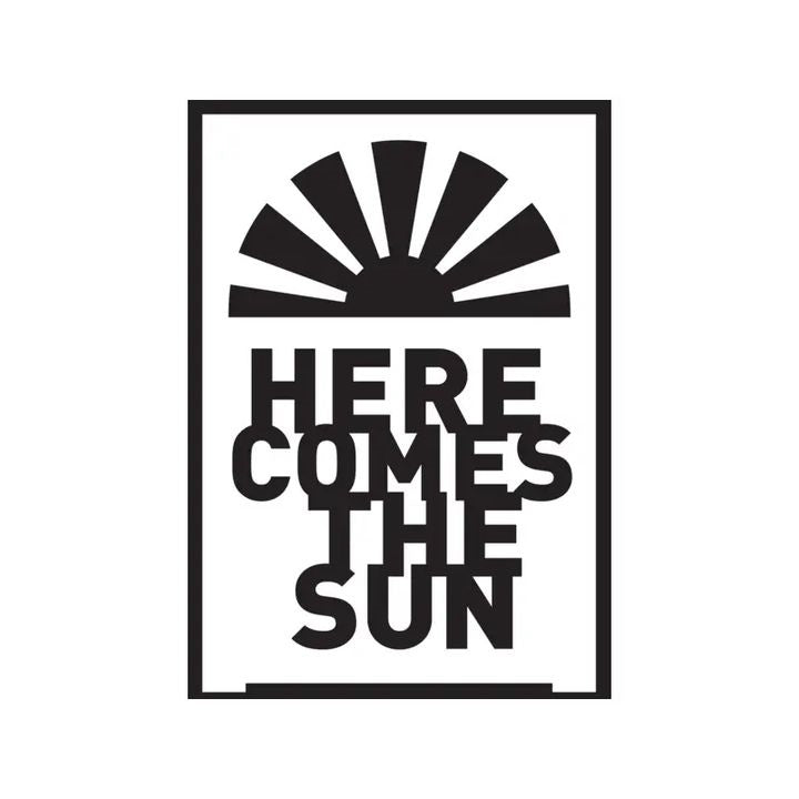 Αυτοκόλλητο στένσιλ Here comes the sun A5