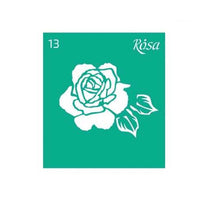 Αυτοκόλλητο στένσιλ Rosa Talent 9 x 10 cm - μοτίβο No.13
