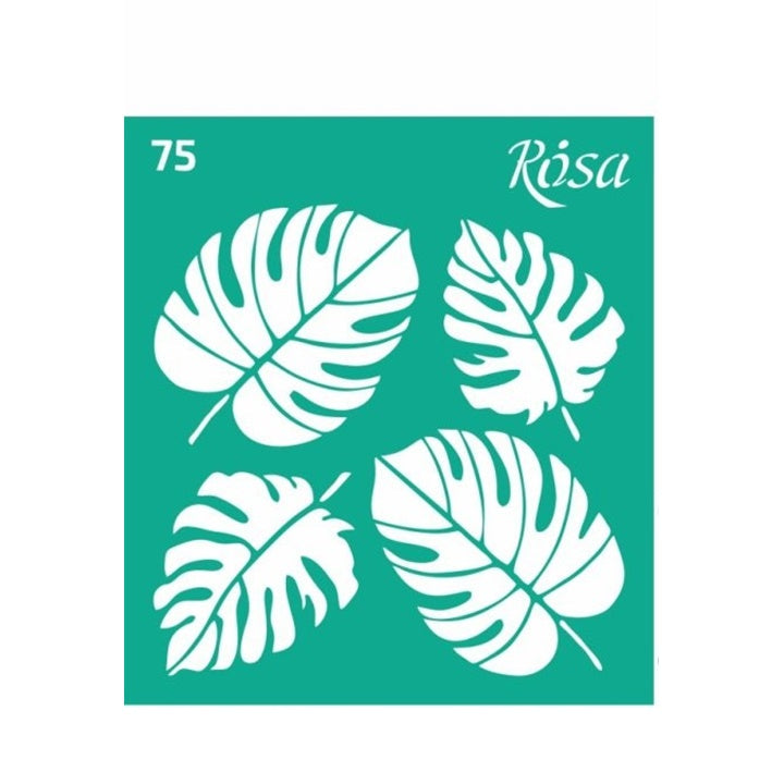 Αυτοκόλλητο στένσιλ Rosa Talent 9 x 10 cm - μοτίβο No.75