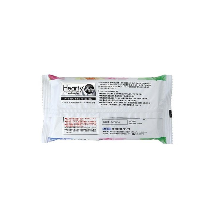 Αυτοσκληρυνόμενος πηλός ultra-light Hearty Padico 180 g λευκός