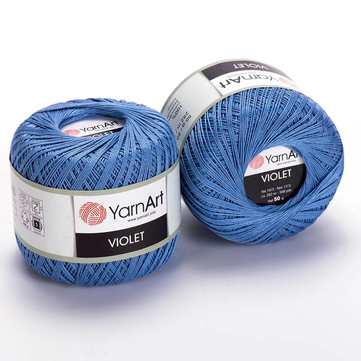 Νήματα πλεξίματος YarnArt Violet 50 g – 5351 μπλε
