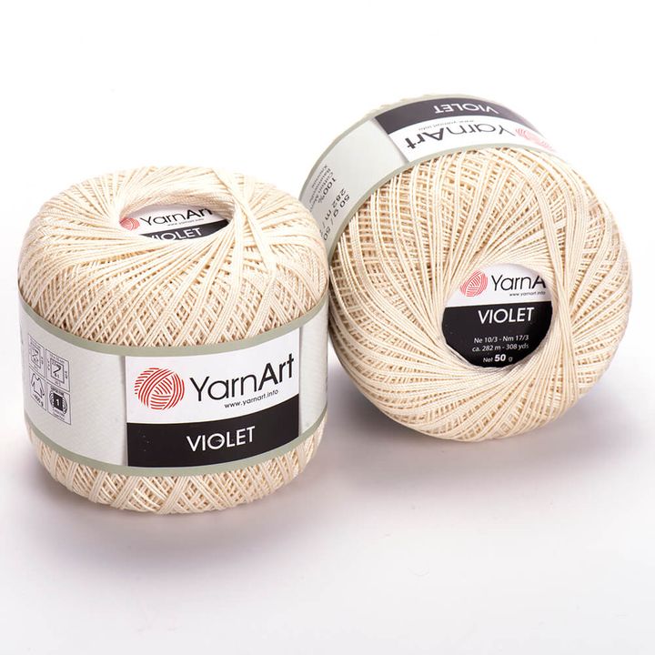 Νήματα πλεξίματος YarnArt Violet 50 g – 6282 μπεζ