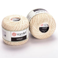 Νήματα πλεξίματος YarnArt Violet 50 g – 6282 μπεζ