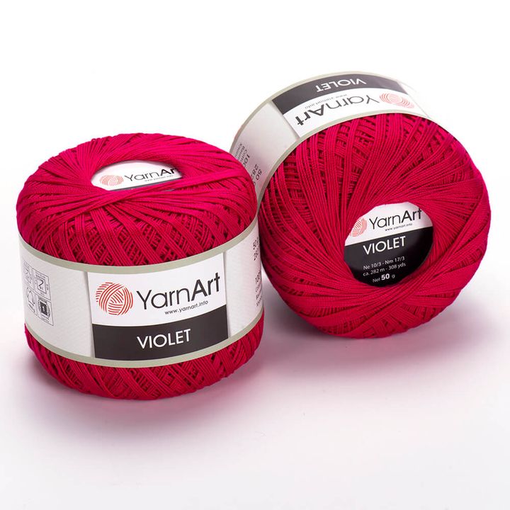Νήματα πλεξίματος YarnArt Violet 50 g – 6358 φουξία