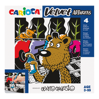 Βελουτέ βιβλία ζωγραφικής Carioca 4 τμχ – CENTO Γκράφιτι