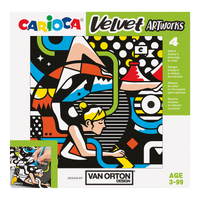 Βελουτέ βιβλία ζωγραφικής Carioca 4 τμχ – VAN ORTON Δρόμος