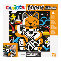 Βελουτέ βιβλία ζωγραφικής Carioca 4 τμχ – VAN ORTON Τέχνη