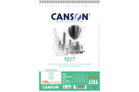 Μπλοκ σχεδίου Canson 1557 λεπτόκοκκο 180 g/m² A4, 30 φύλλα με σπιράλ