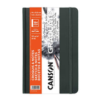 Canson Graduate Art Book μπλοκ σχεδίου με σκληρό εξώφυλλο 90 g/m² 184 φύλλα 14 x 21,6 cm Dark Grey