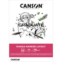 Μπλοκ Canson Graduate Manga 200 g/m² 30 φύλλα A3 κολλητό