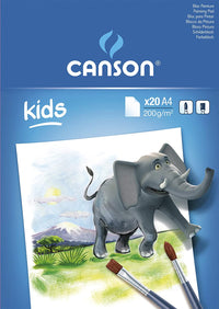 CANSON Kids μπλοκ ζωγραφικής 200 g/m² 20 φύλλα A4 με κόλληση