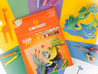 CANSON Kids μπλοκ με χρωματιστά φύλλα 185 g/m² - 10 φύλλα, 24 x 32 cm