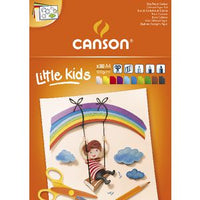 Μπλοκ ζωγραφικής με χρωματιστά φύλλα CANSON Kids A4 - 120 g/m², 30 φύλλα, μιξ 10 χρωμάτων