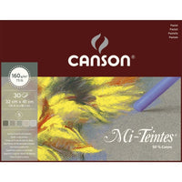 Canson Mi-Teintes μπλοκ παστέλ κολλητό 160 g/m² 30 φύλλα 32 x 41 cm Grey
