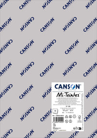 Χαρτί για παστέλ Canson Mi-Teintes A3 160 g - 10 φύλλα – Γκρι της Σελήνης 186