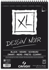 CANSON Canson XL Dessin Black μπλοκ σχεδίου 150 g/m² 40φ A3 με σπιράλ