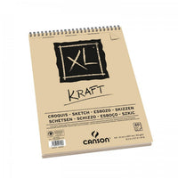 Μπλοκ σχεδίου Canson XL Kraft 90 g/m² 60 φύλλων A4 με σπιράλ