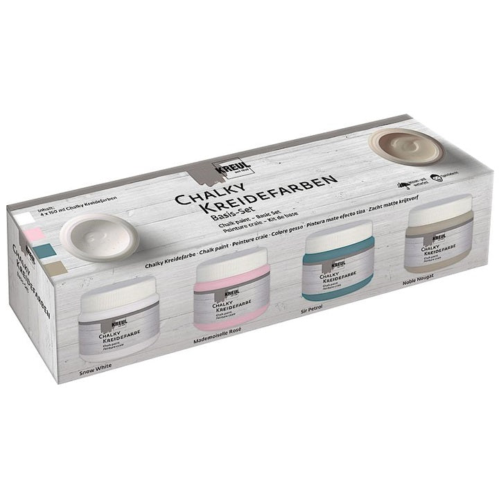 Chalk paint χρωμα Kreul Basic Σετ 4 x 150 ml