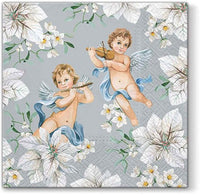 Χαροτοπετσετες για ΝΤΕΚΟΥΠΑΖ - Angels in Flowers - - 1 τεμ