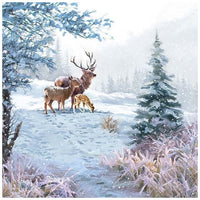 Χαροτοπετσετες για ΝΤΕΚΟΥΠΑΖ - Deer Family - 1 τεμ