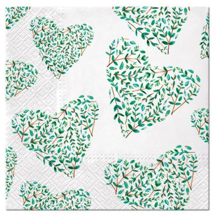 Χαροτοπετσετες για ΝΤΕΚΟΥΠΑΖ - Floral Hearts - 1 τεμ
