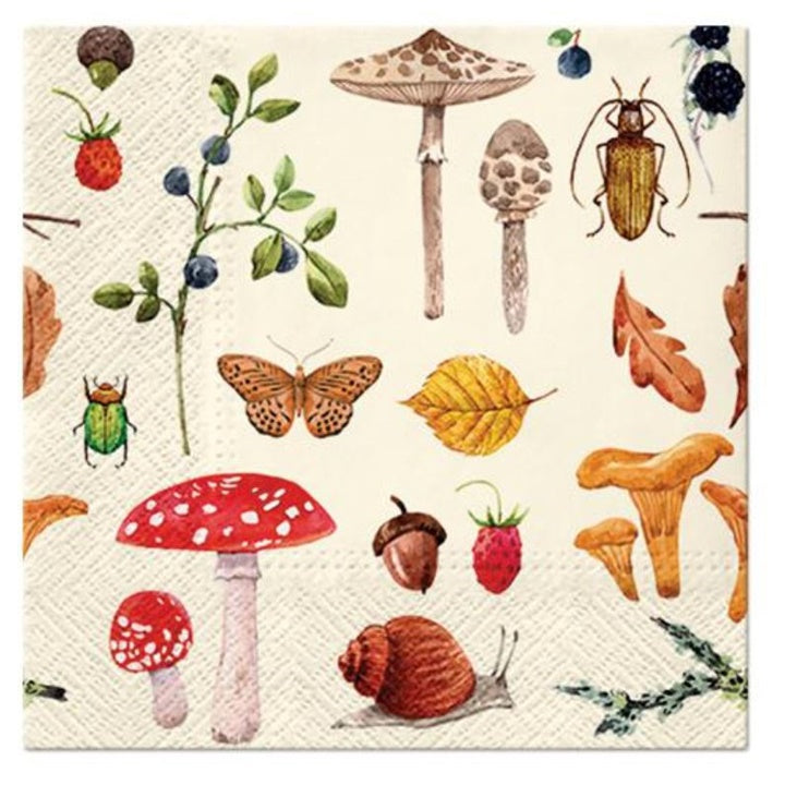 Χαροτοπετσετες για ντεκουπάζ Forest Botany - 1 τεμ